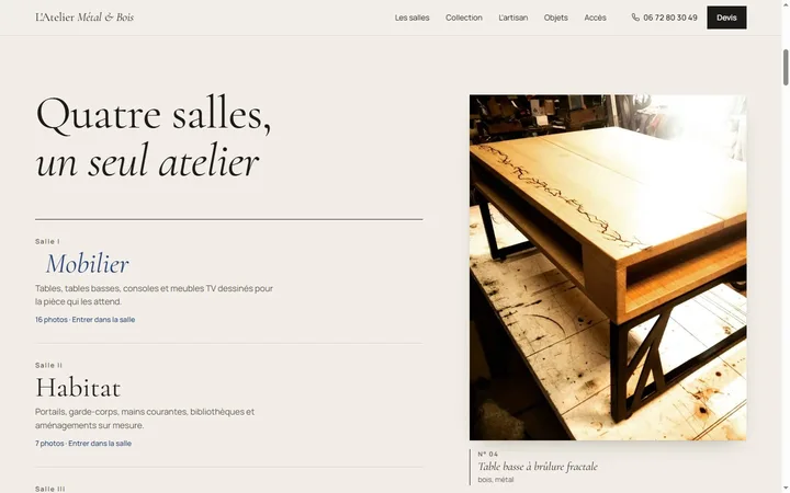 Proposition Galerie : « Quatre salles, un seul atelier ».